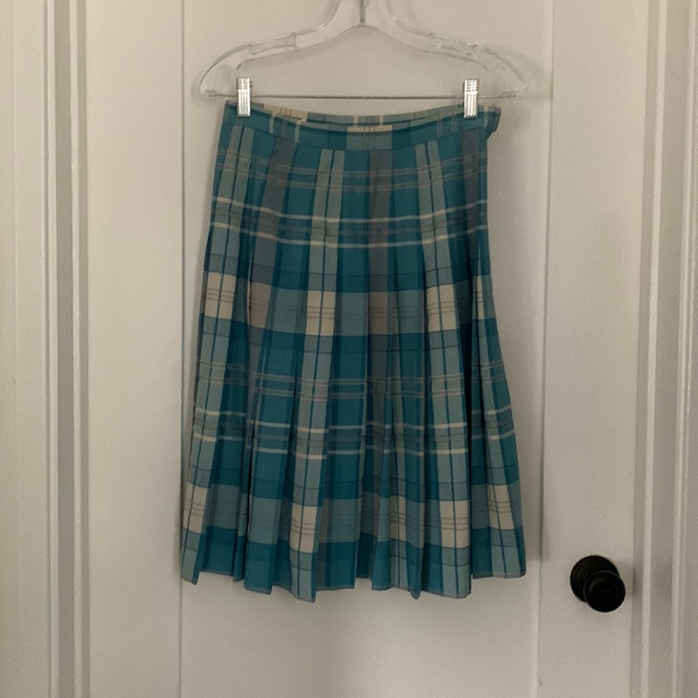 Vintage Pendleton wool knee pleated skirt